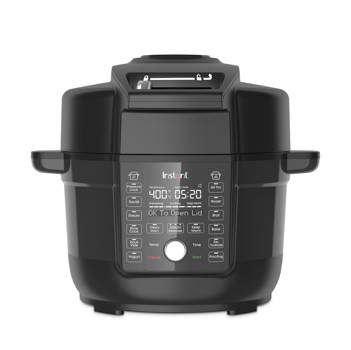 Slow Cooker Air Fryer Lid Quart Instant Pot Duo Crisp With