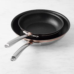 Williams Sonoma Thermo-Clad Copper Pro Nonstick Fry Set, 8" & 10"