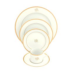 Pickard Signature Monogram Dinner Plate