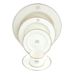 Pickard Signature Monogram Dinner Plate