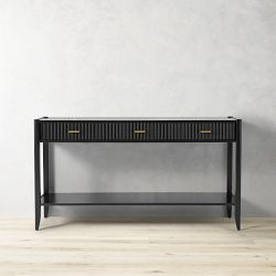 Lewis 3-Drawer Open Console Table (60&quot;)
