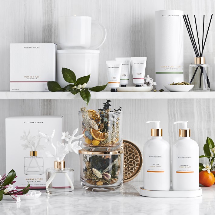 Home Fragrance Porcelain Diffuser, Jasmine & Yuzu | Williams