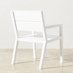 Larnaca Outdoor White Metal Dining Armchair