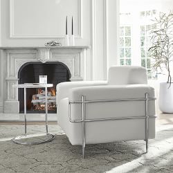 Marble &amp; Metal Accent Table (18&quot;)