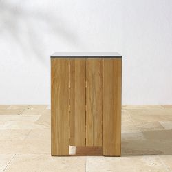 Larnaca Outdoor Teak Kitchen Convertible Refrigerator Cabinet