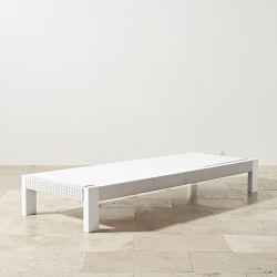 Larnaca Outdoor White Metal x All-Weather Weave Chaise