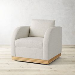Fluted Base Swivel Armchair