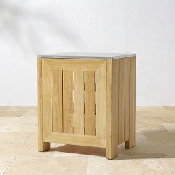 Larnaca Outdoor Teak Kitchen Convertible Refrigerator Cabinet