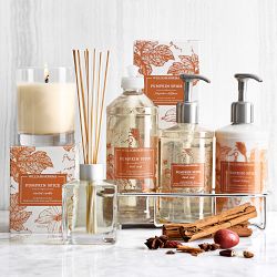 Williams Sonoma Pumpkin Spice Hand Soap, Lotion &amp; Candle 4-Piece Set
