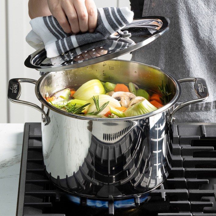 All-Clad Simply Strain Stainless-Steel Multipot | Williams