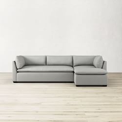 Laguna 3-Piece L-Shape Chaise Sectional with Ottoman (114&quot;-118&quot;)