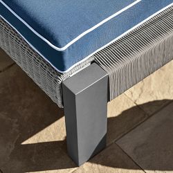 Larnaca Outdoor Grey Teak x All-Weather Weave Chaise