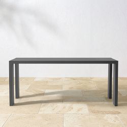 Larnaca Outdoor Slate Grey Metal Dining Table (72&quot;)