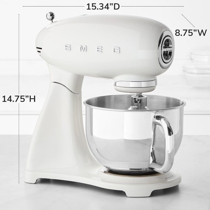 All-White Smeg Stand Mixer | Williams Sonoma