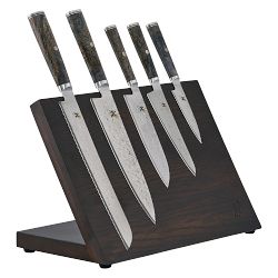 Miyabi Black Magnetic Easel Knife Block, Set of 8