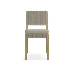 OPEN BOX: Larnaca AWW Dining Side Chair Cushion, Perennials Performance Basketweave, Light Sand