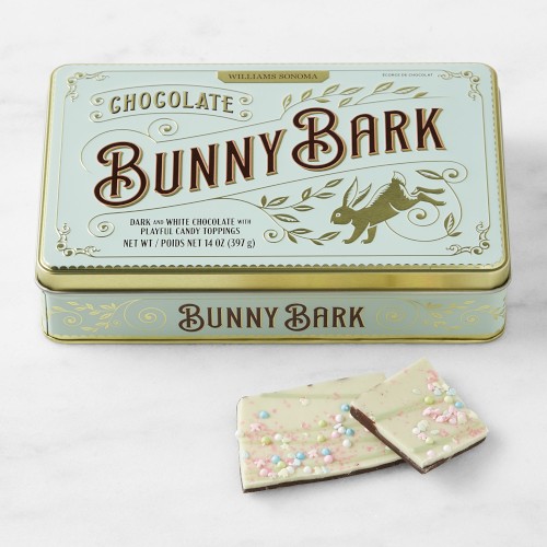 Williams Sonoma Easter Bunny Bark Tin