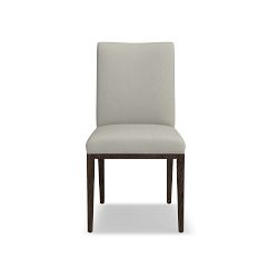 OPEN BOX: Austin Upholstered Dining Side Chair, Performance Slub Weave, Light Grey