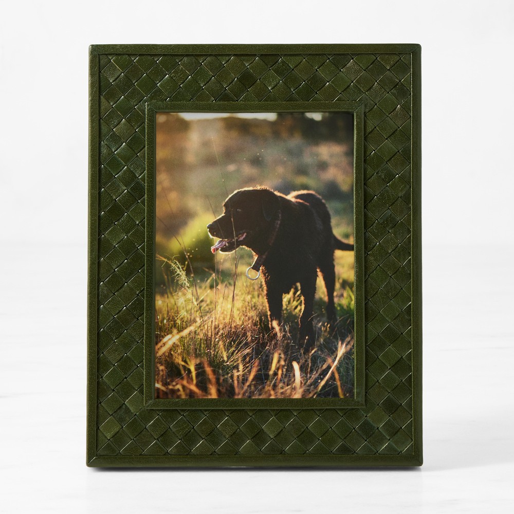 Woven Leather Picture Frame