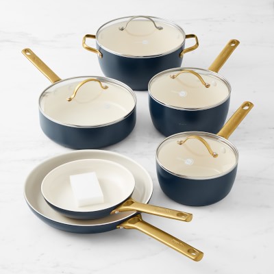 GreenPan&#8482; Reserve Ceramic Nonstick 10-Piece Cookware Set, Twilight Blue