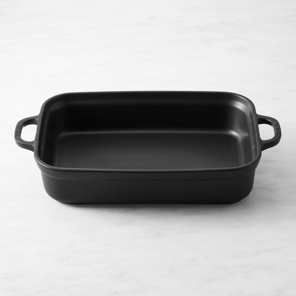 Staub Stoneware Rectangular Baker, 9" x 13" - 9" x 13", Matte Black