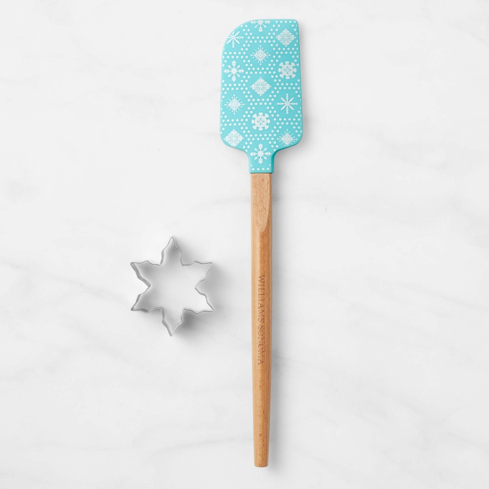 Williams Sonoma Cookie Cutter Snowflake Wood Spatula, Medium