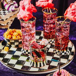 MacKenzie-Childs Courtly Check Tumblers 8-oz, Set of 2