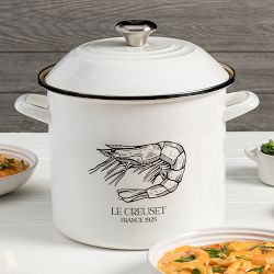 Le Creuset Enameled-Steel Crawfish Stock Pot, 10-Qt.