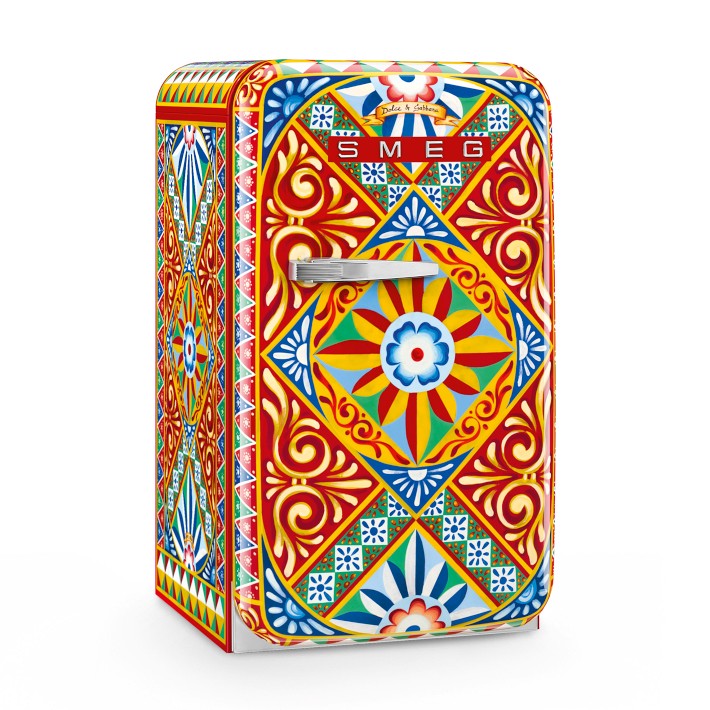 SMEG Dolce Gabbana Fab Refrigerator, Sicily Is My Love