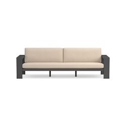 Larnaca Metal 108-Inch Sofa, 2x1 Cushion, Sunbrella Performance Canvas, Flax