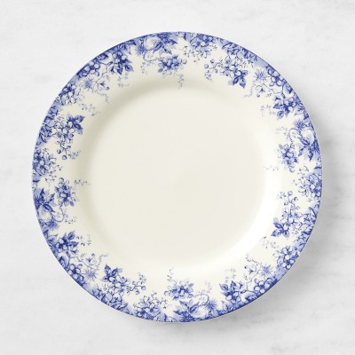 English Floral Dinner Plates, Set of 4