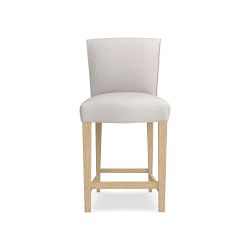 OPEN BOX: Fitzgerald Dining Counter Stool, Perennials Performance Basketweave, Ivory