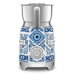 SMEG Dolce &amp; Gabbana Milk Frother, Blu Mediterraneo