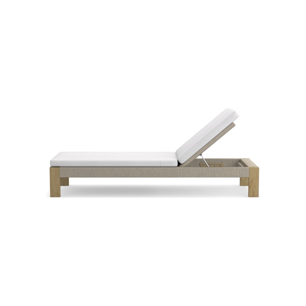 Larnaca AWW Chaise Cushion, Canvas, White