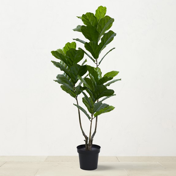 UV Resistant Faux Fiddle Leaf Tree, 65"