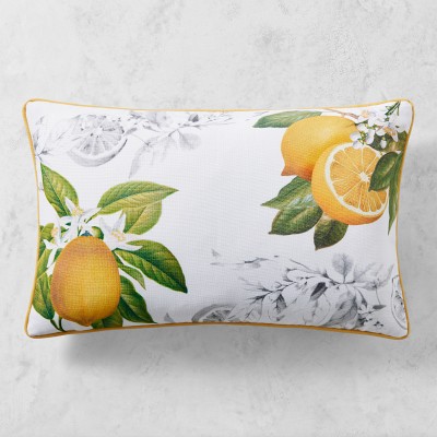 Meyer Lemon Indoor Outdoor Pillow, 14&quot; X 22&quot;