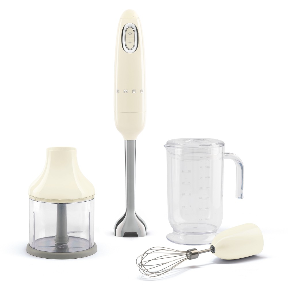 SMEG Retro Hand Blender with Accessories - Cream