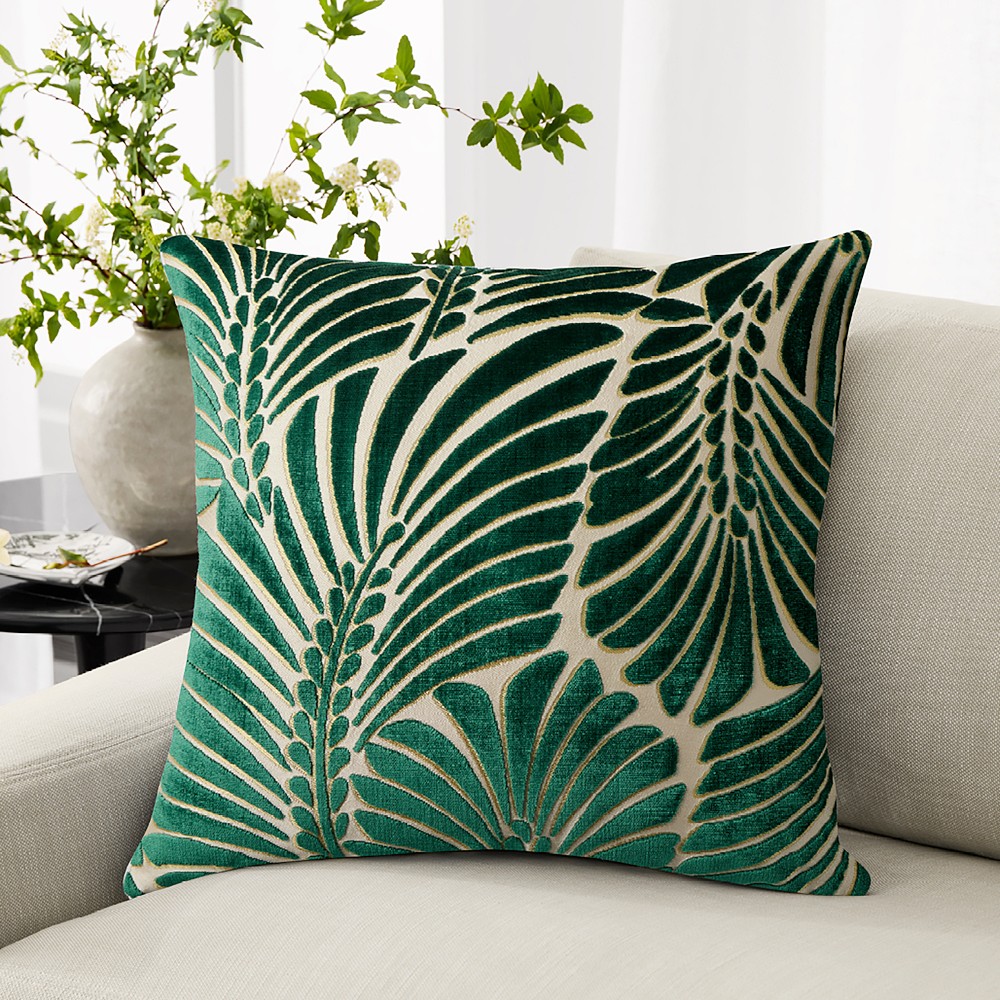 Scalamandr&#233; Plumes Velvet Pillow Cover