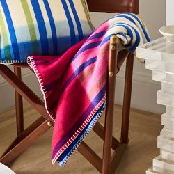 Hedley Cashmere Stripe Throw
