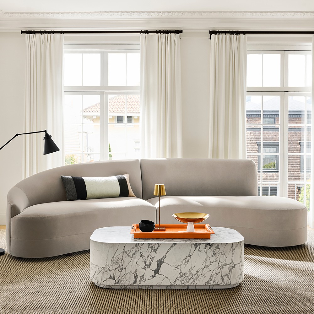 Capri 2-Piece Bumper Sectional (126&quot;)