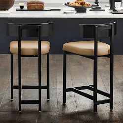 Emma Upholstered Counter &amp; Bar Stool