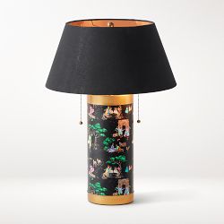 Sheila Bridges Harlem Toile Table Lamp, Black