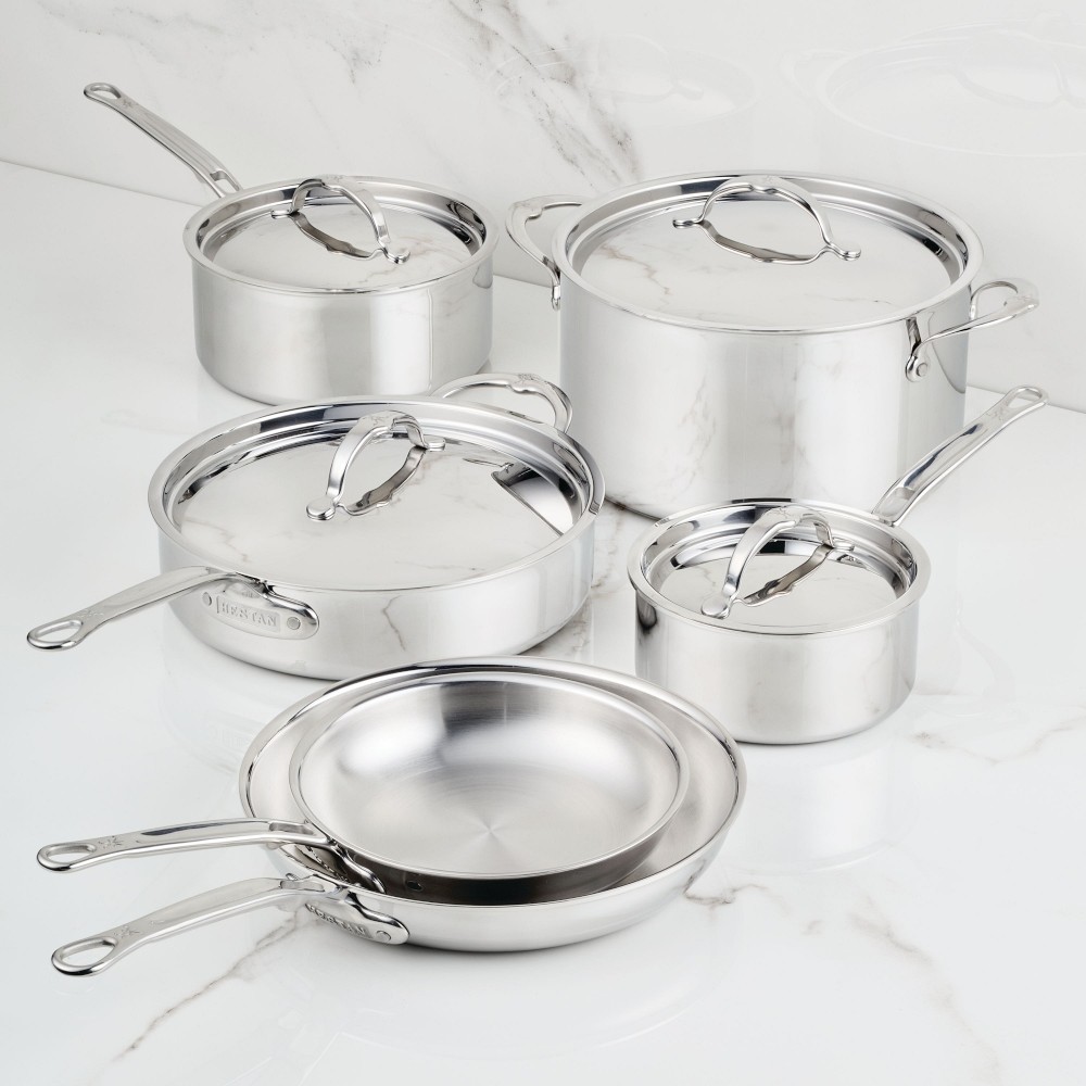 Hestan ProBond Luxe Professional Clad Stainless-Steel 10-Piece Cookware Set