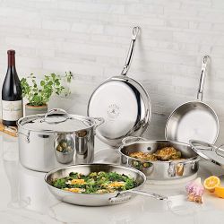 Hestan ProBond Luxe Professional Clad Stainless-Steel Covered Braiser, 3 1/2-Qt.