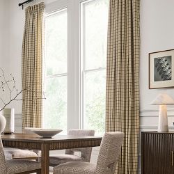 Antalya Raw Check Curtain