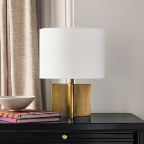 Frederick Metal X Brass Table Lamp | Williams Sonoma