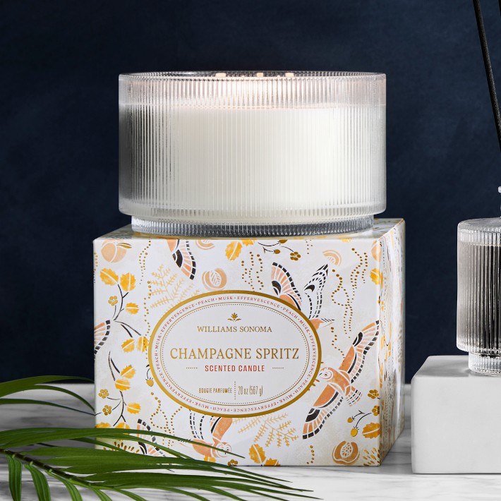 Williams Sonoma Seasonal Home Scents Triple Wick Candle, Champagne
