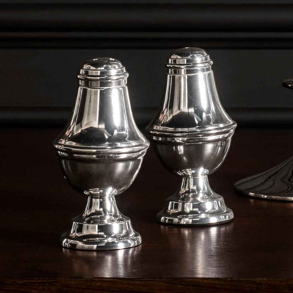 Heirloom Silver Taper Holders