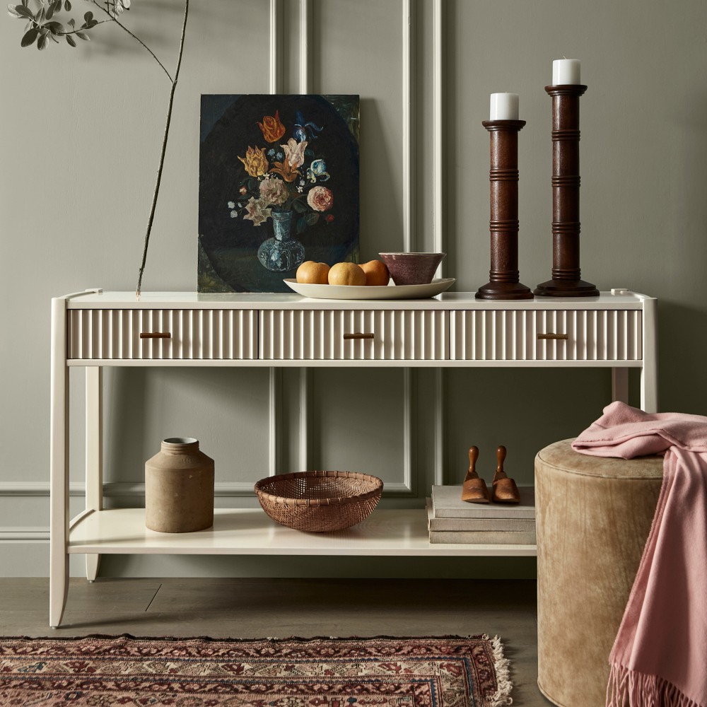 Lewis 3-Drawer Open Console Table (60&quot;)
