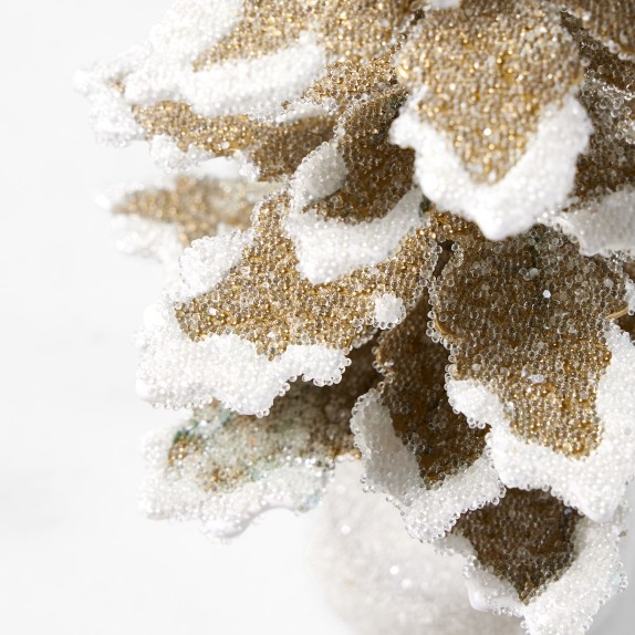 Champagne Shimmer Tabletop Trees